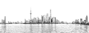 上海陸家嘴線描
