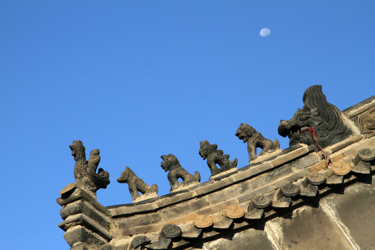 騎鳳仙人 神獸 挑檐