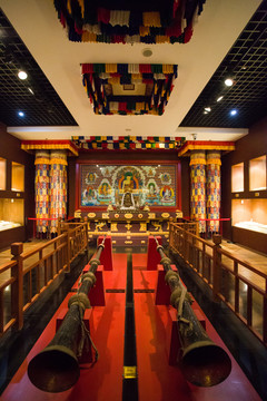 博物館藏傳佛教展館內(nèi)景