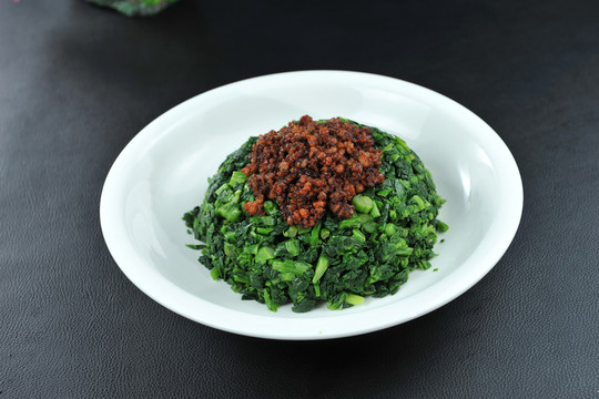 肉米扣菜尖