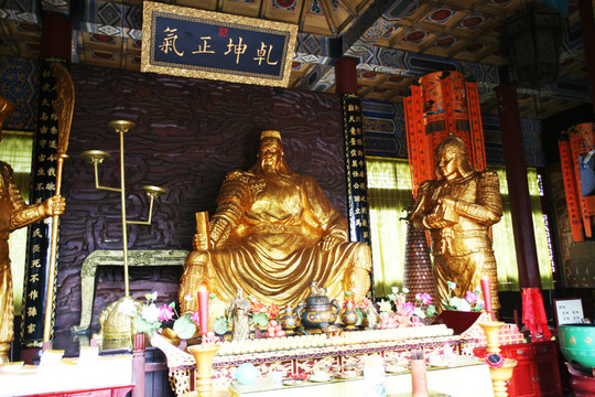 關(guān)公像 古建筑