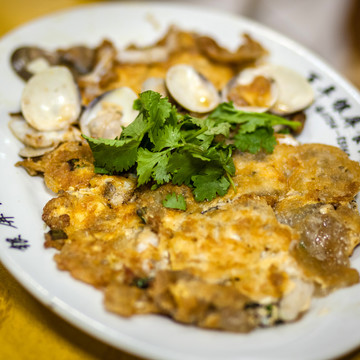 中國廣東潮州美食 蠔仔烙