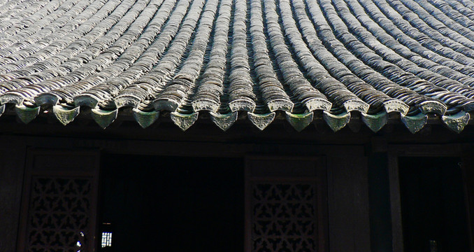 古建筑灰瓦
