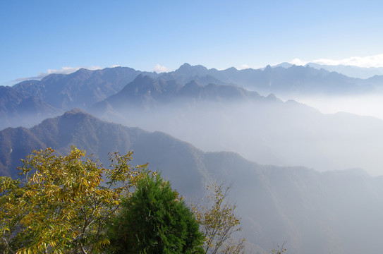 秦嶺南五臺景區(qū)主峰