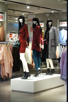 服裝專賣店模特