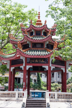 中國(guó)廣東汕頭小公園騎樓建筑