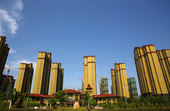 正在建設(shè)的住宅小區(qū)