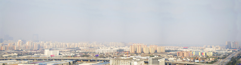 蘇州園區(qū)城市霧霾全景