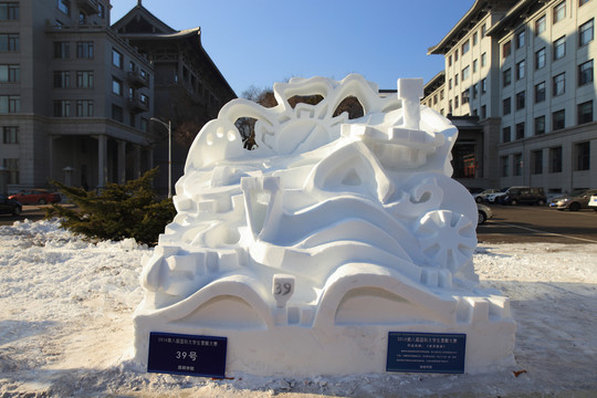 2016國(guó)際大學(xué)生雪雕大賽