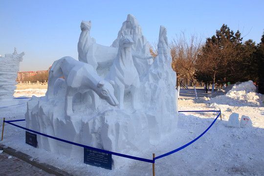 2016國際大學(xué)生雪雕大賽