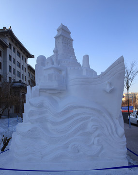 2016國際大學(xué)生雪雕大賽