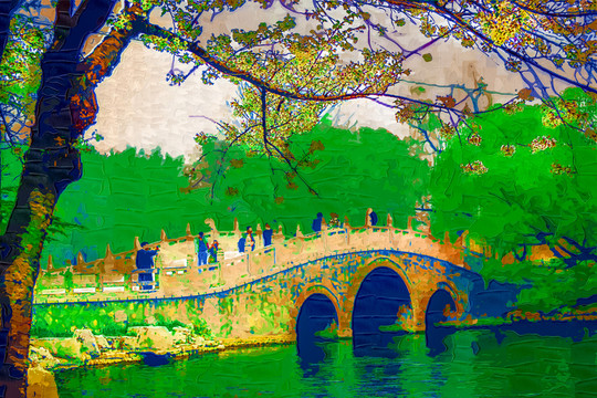 園林風(fēng)景畫