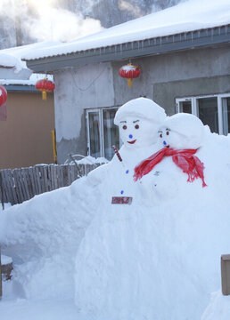 雪人 情侶雪人