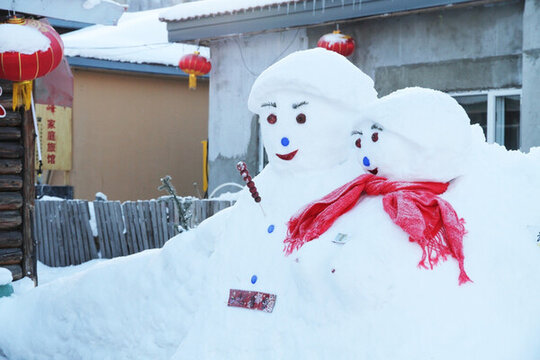 雪人 情侶雪人