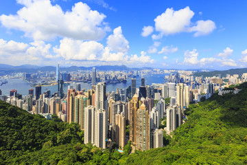 鳥(niǎo)瞰維多利亞港