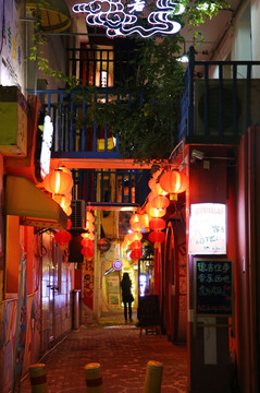 合肥中隱于市文化街夜景