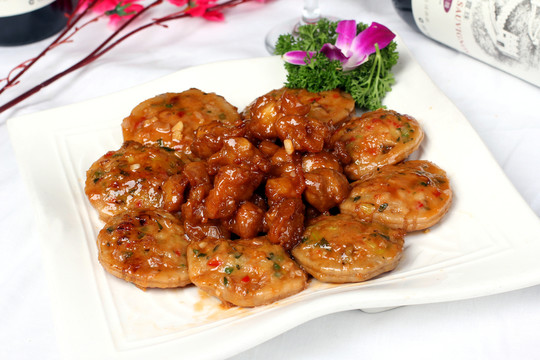 藕餅拼雞中寶