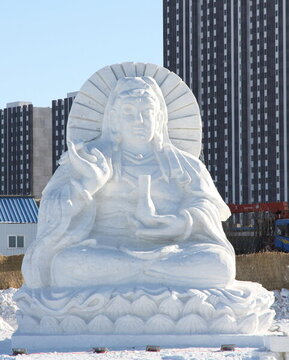 雪雕 滴水觀音
