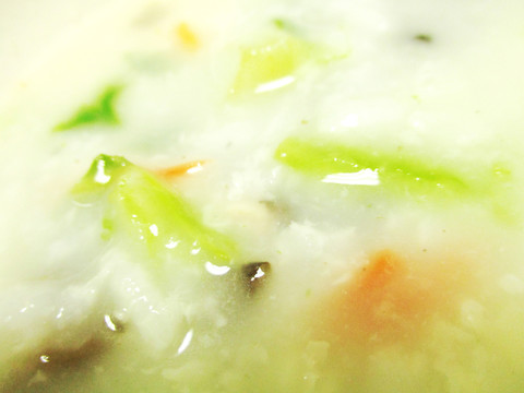 青菜木耳粥攝影實(shí)拍 鮮蔬粥