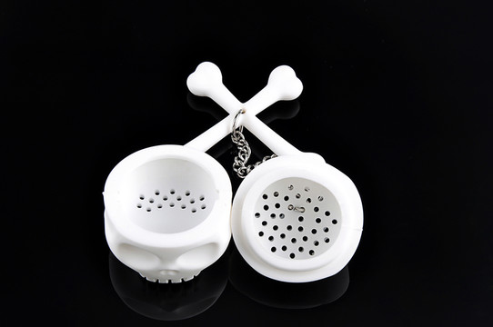 硅膠骷髏頭泡茶器