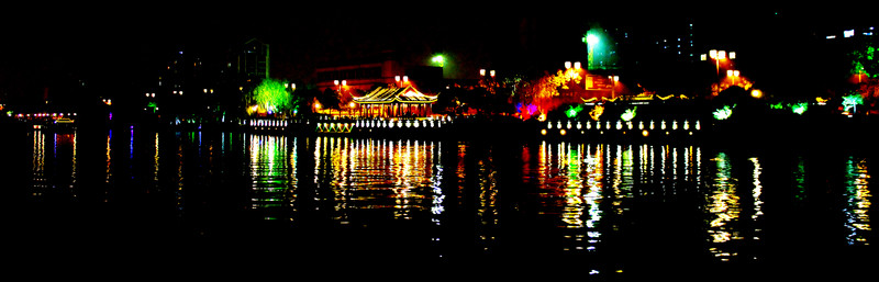 沿河夜景 蘇州夜景