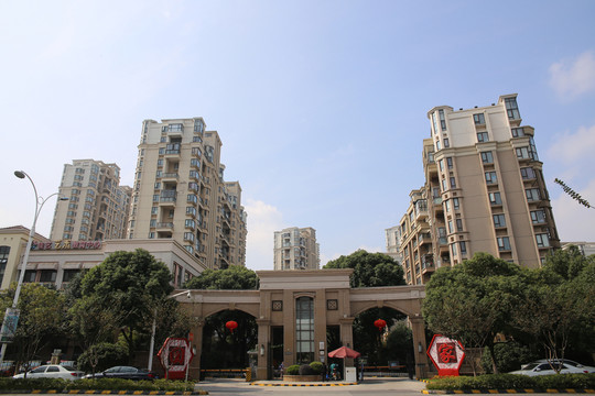 住宅小區(qū)大門 進出口