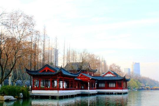 南京玄武湖公園風(fēng)光 冬日