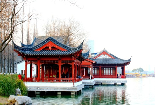 南京玄武湖公園風光 冬日