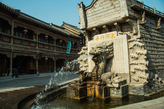 臺(tái)兒莊船型街龍頭