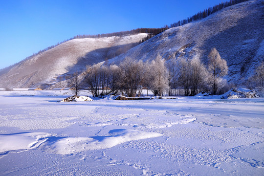 林海雪原霧凇