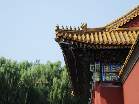 北京故宮武英門建筑外觀