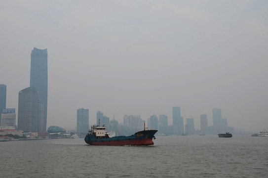 黃浦江霧霾