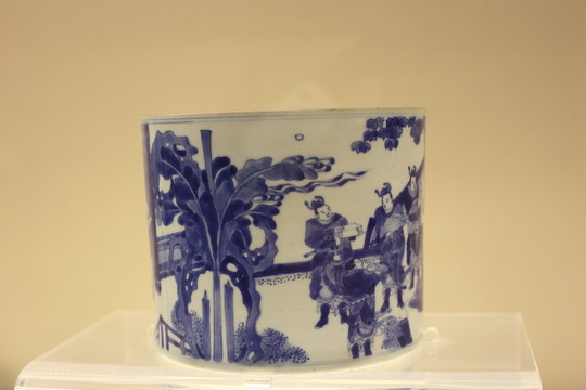 青花筆筒