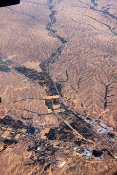航拍山川