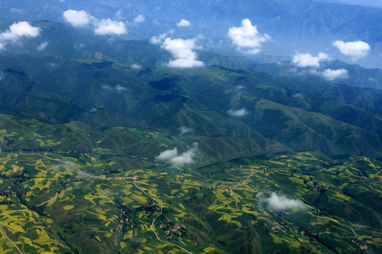 航拍山川