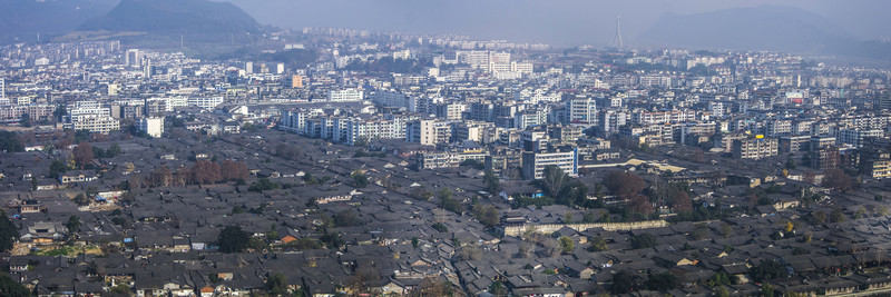 古城 閬中全景圖