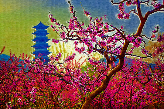 花卉裝飾畫