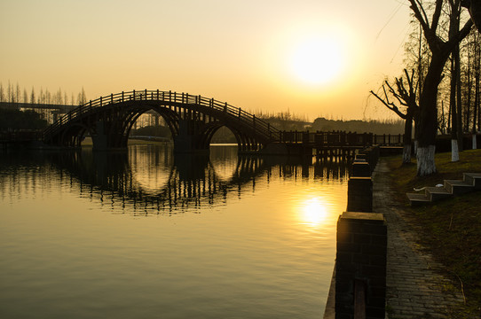 冬天的夕陽