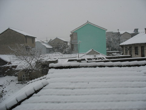 市郊雪景