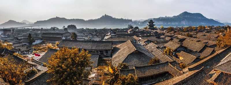 閬中 全景圖