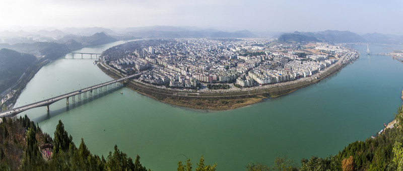 閬中 全景圖