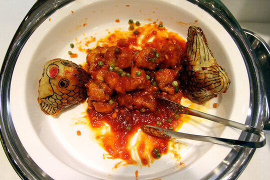 自助餐 飯店菜品 糖醋鯉魚