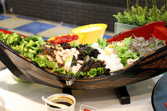 自助餐 飯店菜品 青菜