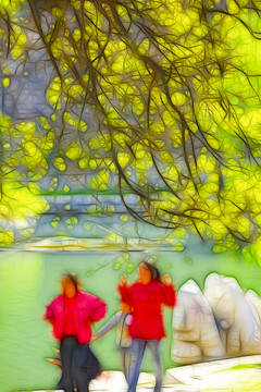 抽象樹枝 無分層