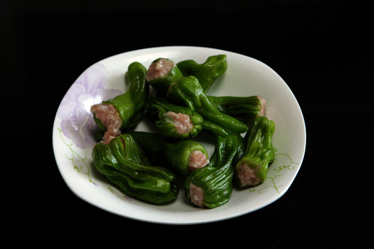 青椒包肉