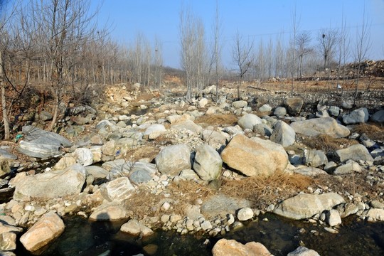 亂石 河道 河底