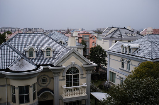 下雪的上海
