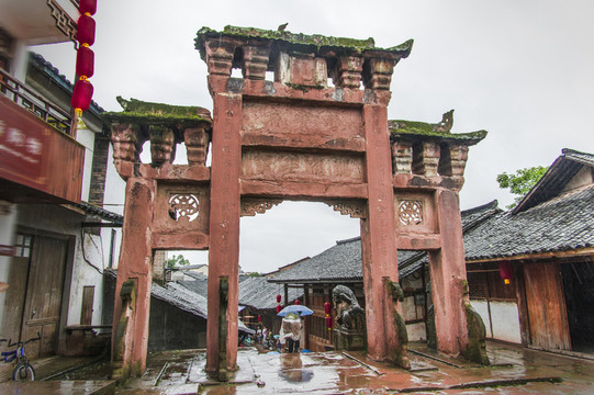 牌坊 堯壩古鎮(zhèn)