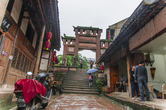 牌坊 堯壩古鎮(zhèn)