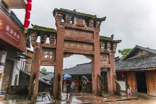 牌坊 堯壩古鎮(zhèn)
